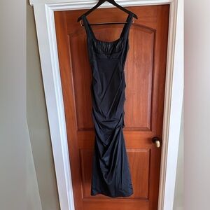 Black evening gown.